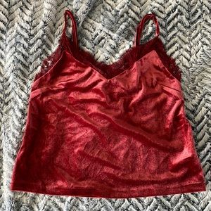 Velour and Lace Tank from Forever 21